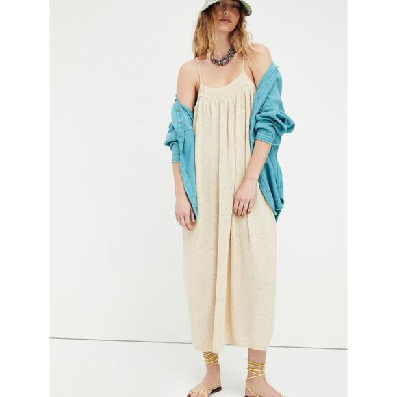 NWT Free People FP Beach Under The Stars Sweater Midi Dress Size Medium - Picture 1 of 8